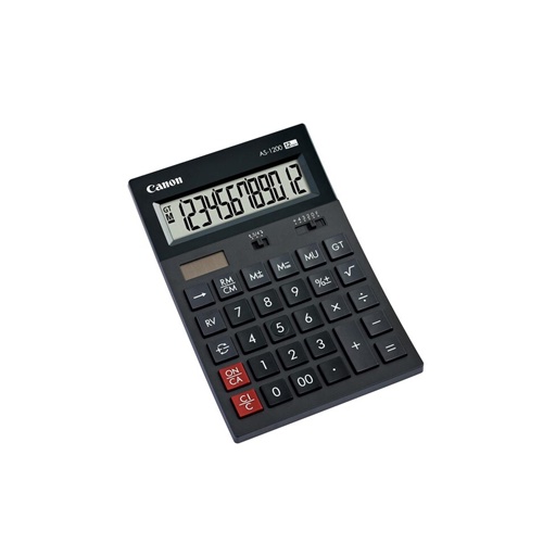 CALCULATOR (เครื่องคิดเลข) CANON AS-1200 (BLACK)