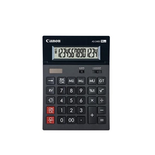 CALCULATOR (เครื่องคิดเลข) CANON AS-2400 (BLACK)