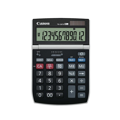 CALCULATOR (เครื่องคิดเลข) CANON TS-120TS (BLACK)