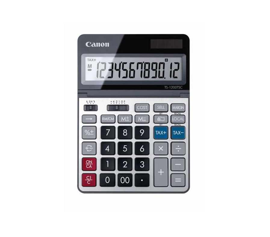 CALCULATOR (เครื่องคิดเลข) CANON TS-1200TSC CALCULATOR (SILVER)