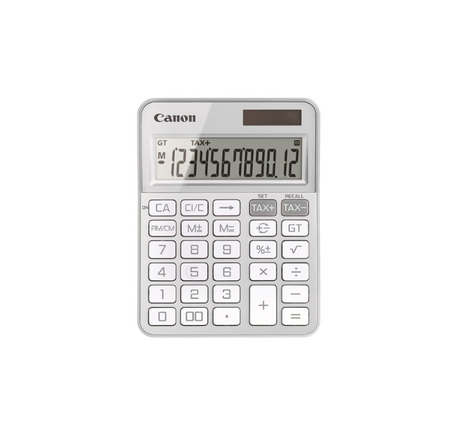CALCULATOR (เครื่องคิดเลข) CANON KS-125T CALCULATOR (SILVER)