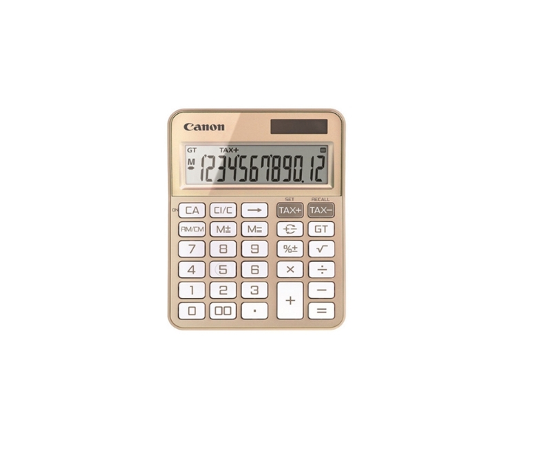CALCULATOR (เครื่องคิดเลข) CANON KS-125T CALCULATOR (GOLD)