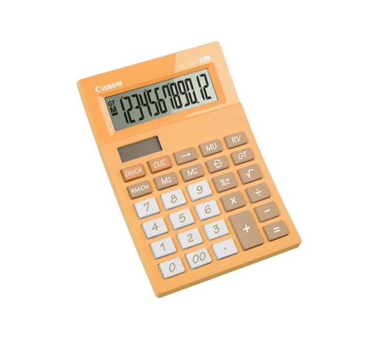CALCULATOR (เครื่องคิดเลข) CANON AS-120V (ORANGE)