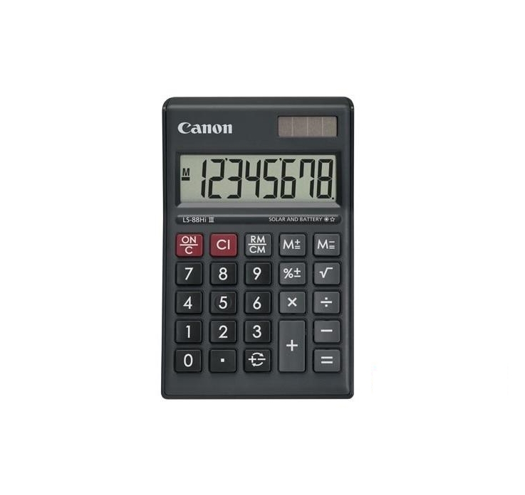 CALCULATOR (เครื่องคิดเลข) CANON LS-88Hi III (BLACK)