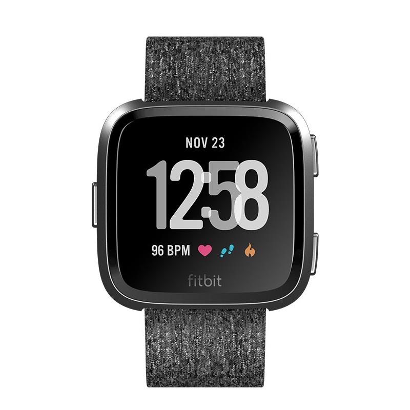 SMART WATCH (สมาร์ทวอทช์) FITBIT VERSA (NFC), SE CHARCOAL WOVEN, CJK SPECIAL EDITION [FB505BKGY-CJK]