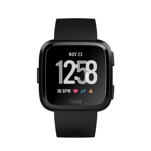 SMART WATCH (สมาร์ทวอทช์) FITBIT VERSA (NFC), BLACK / BLACK ALUMINIM, CJK [FB505GMBK-CJK]