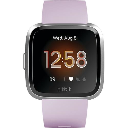 SMARTWATCH (สมาร์ทวอทช์) FITBIT VERSA LITE LILAC/SILVER ALUMINUM, FRCJK [FB415SRLV-FRCJK]