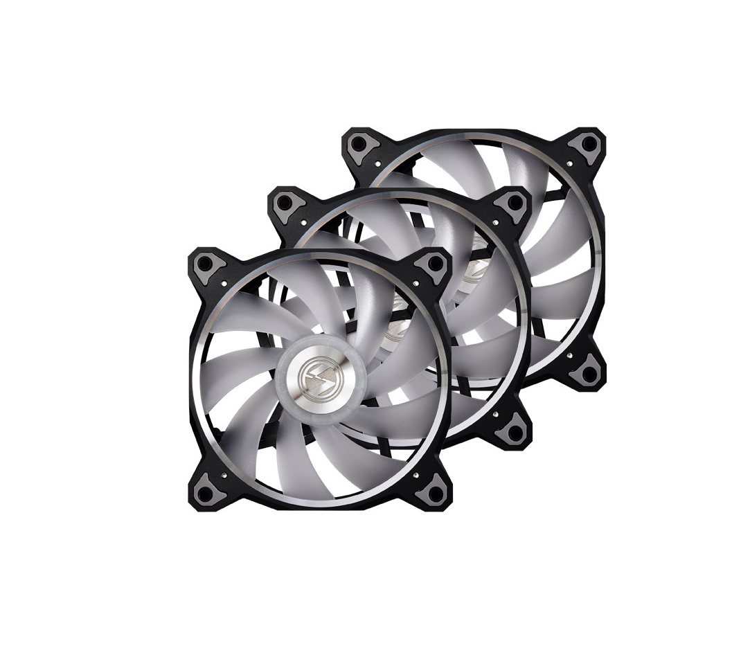 CASE FAN (พัดลมเคส) LIAN-LI BORA DIGITAL 120MM RGB BLACK 3 FANS PACK