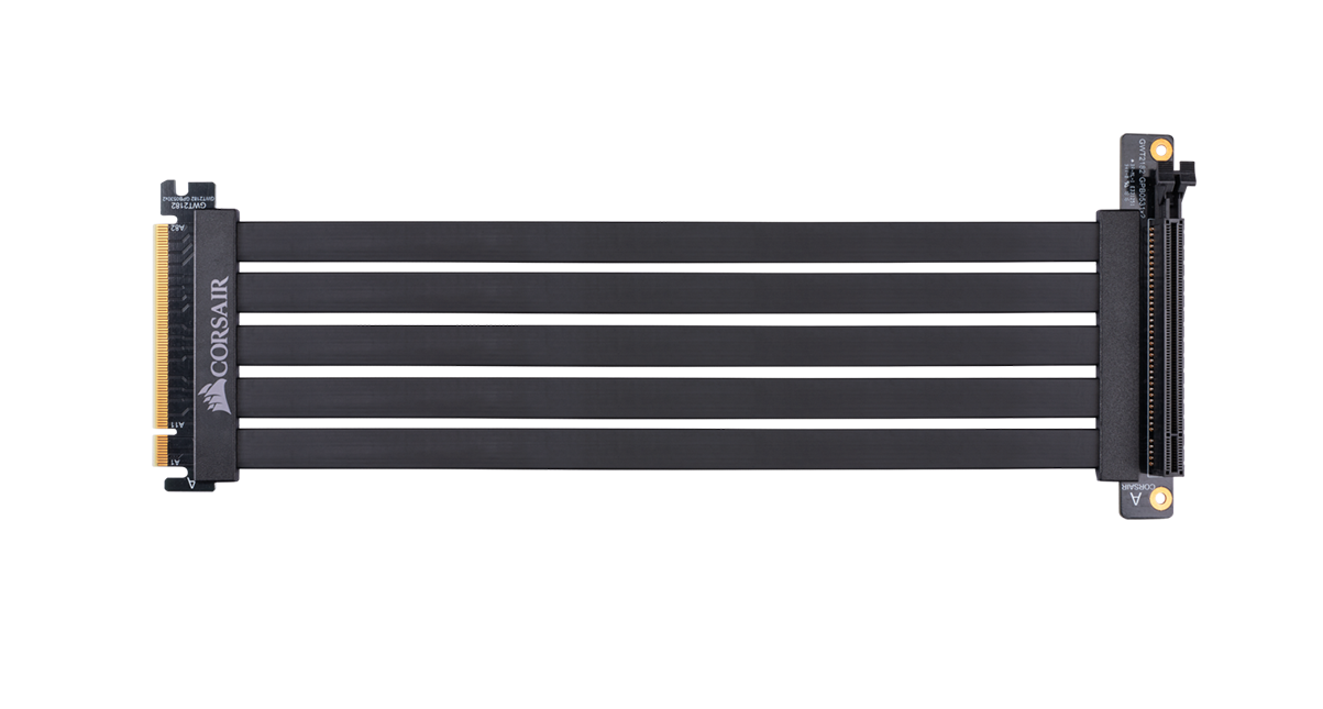 PCI-E EXTENDER CABLE (สายพีซีไอ) CORSAIR PREMIUM PCI-E 3.0 x16 EXTENSION CABLE 300 MM [CC-8900419 ]
