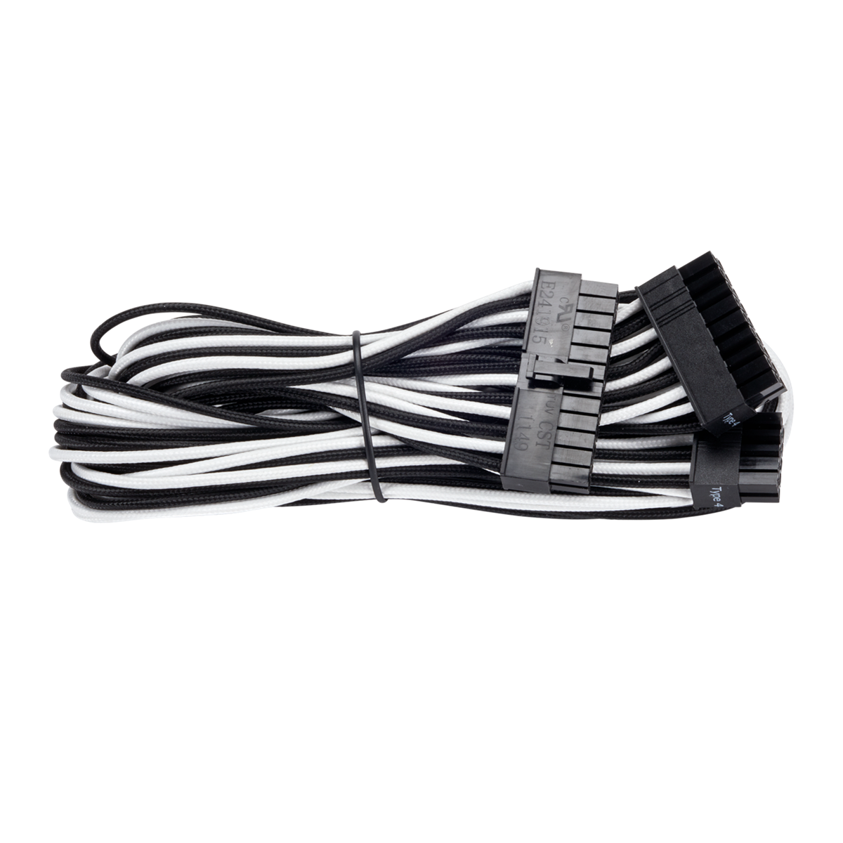SLEEVED CABLE (สายถัก) CORSAIR PREMIUM INDIVIDULLY SLEEVED PSU CABLE KIT STARTER PACKAGE [CP-8920149] - WHITE/BLACK