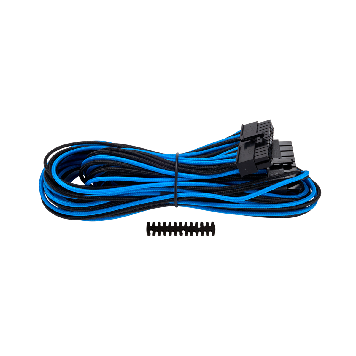 SLEEVED CABLE (สายถัก) CORSAIR PREMIUM INDIVIDULLY SLEEVED ATX 24-PIN CABLE [CP-8920164] - BLUE/BLACK