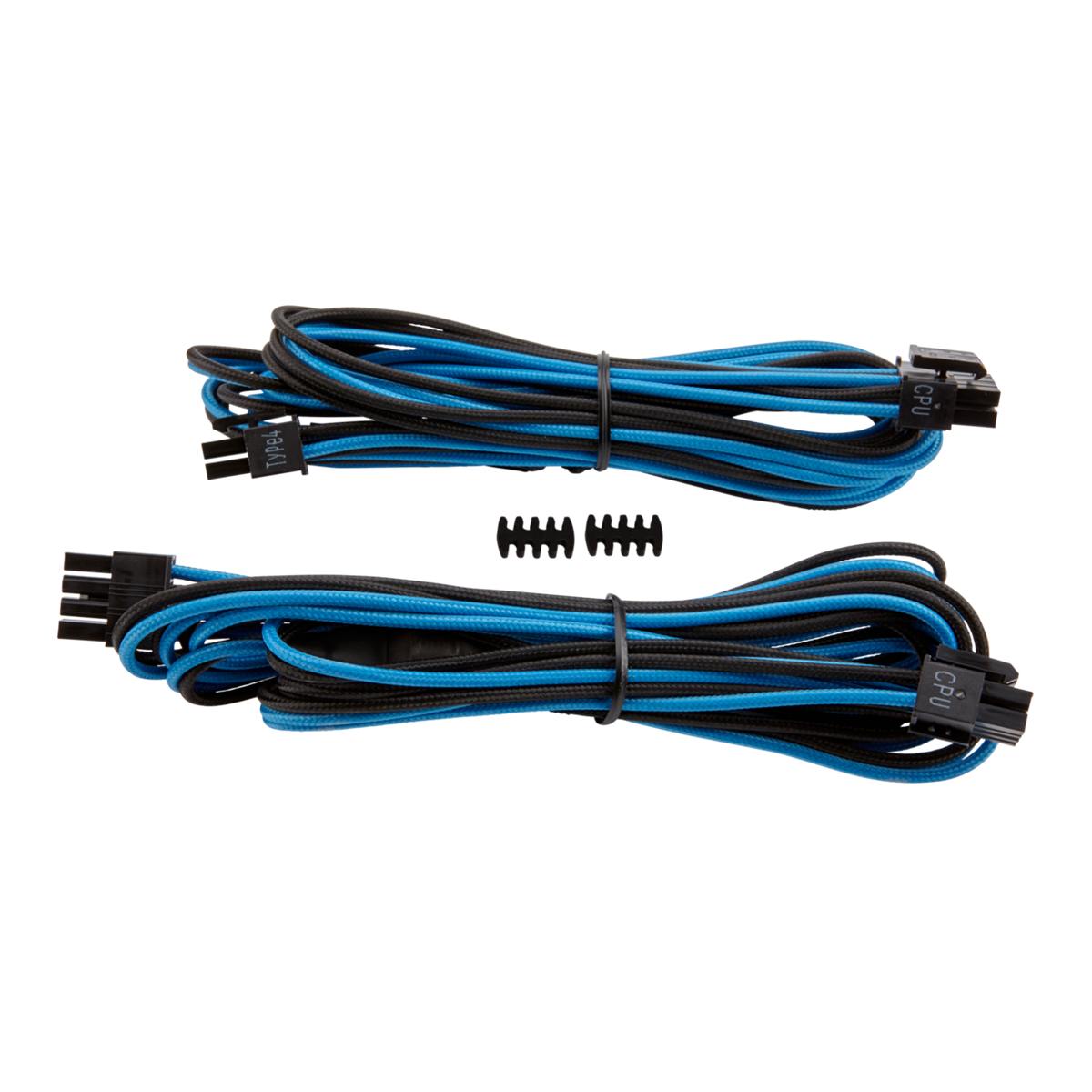 SLEEVED CABLE (สายถัก) CORSAIR PREMIUM INDIVIDULLY SLEEVED EPS12V/ATX12V CABLE [CP-8920171] - BLUE/BLACK