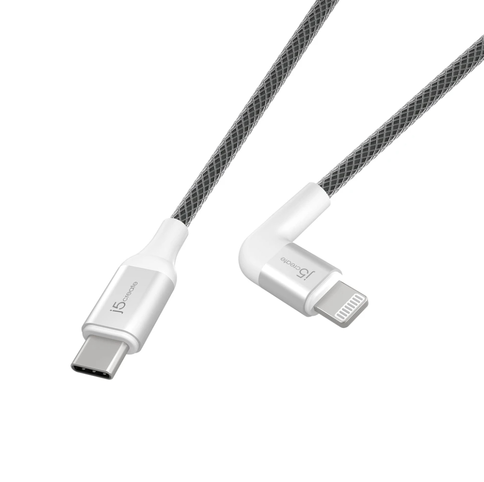 CHARGER CABLE (สายชาร์จ) J5CREATE USB TYPE-C TO LIGHTNING CABLE-ALC15W (WHITE)