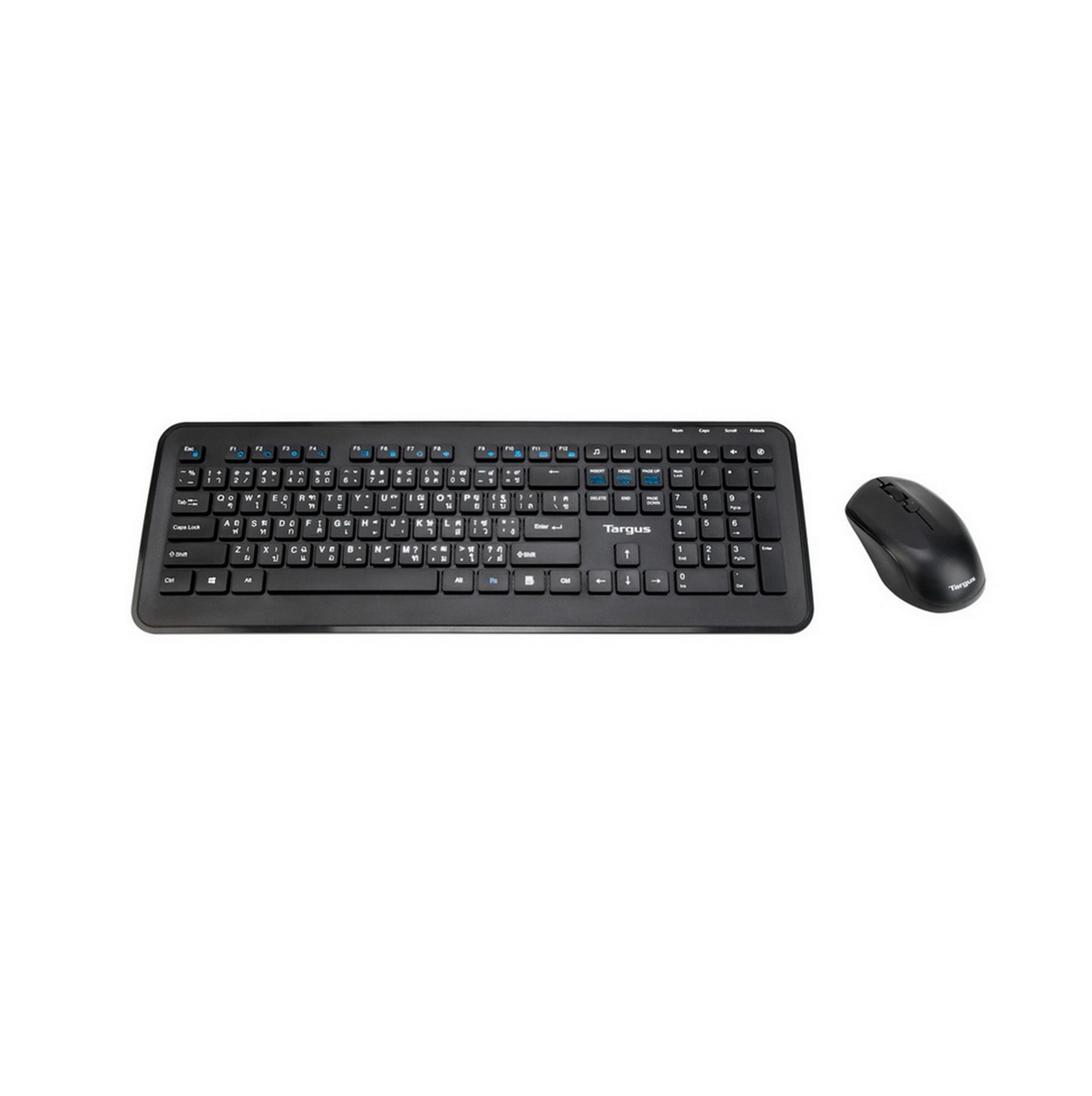KEYBOARD & MOUSE (คีย์บอร์ดและเมาส์) TARGUS KM610 WIRELESS MOUSE AND KEYBOARD COMBO (AKM610TH-50) BLACK