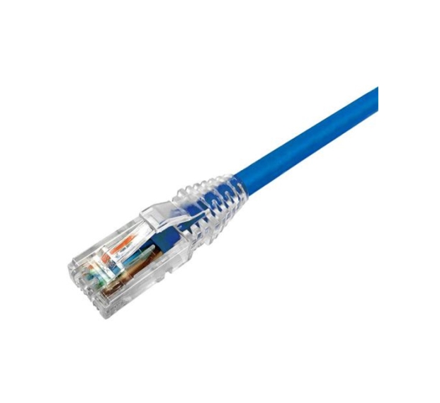 PATCH CORD (สายแพทคอร์ด) COMMSCOPE CAT5E, BLUE, TRANS SL BOOT, 10FT, 3 M (CO155D2-0ZF010)