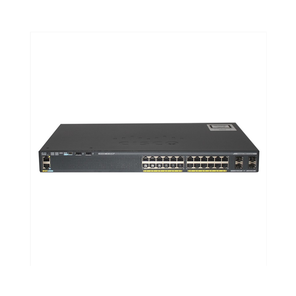SWITCH (สวิตซ์) CISCO CATALYST 2960-X 24 GIGE, 4 x 1G SFP, LAN BASE (WS-C2960X-24TS-L)