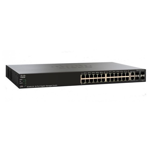 SWITCH (สวิตซ์) CISCO SG350-28MP 28-port Gigabit POE Managed Switch (SG350-28MP-K9-EU)
