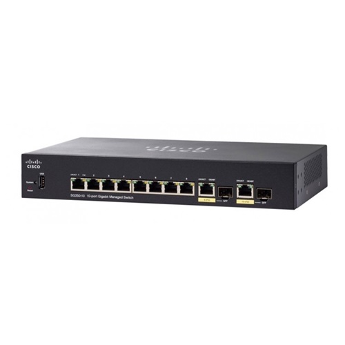 SWITCH (สวิตซ์) CISCO SG350-10MP 10-PORT GIGABIT POE MANAGED SWICH (SG350-10MP-K9-EU)