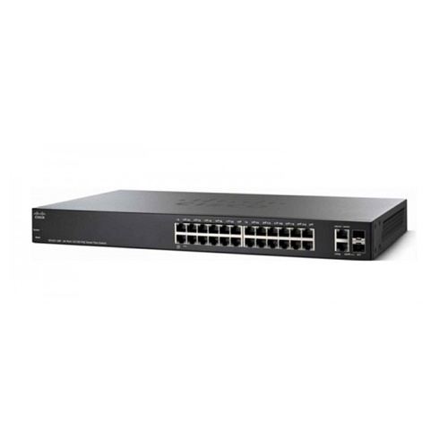 SWITCH (สวิตซ์) CISCO SF220-24P 24-PORT 10/100 POE SMART PLUS SWICH (SF220-24P-K9-EU)