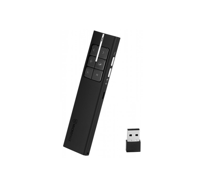 PRESENTER REMOTE (รีโมทควบคุมคำสั่งไร้สาย) MICROPACK WPM-08 AIR WIRELESS PRESENTER (BLACK)