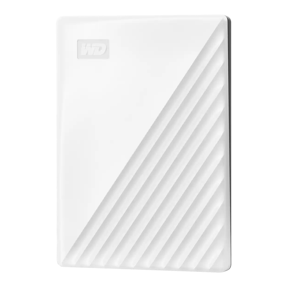 1 TB PORTABLE HDD (ฮาร์ดดิสก์พกพา) WD MY PASSPORT (WHITE) (WDBYVG0010BWT)