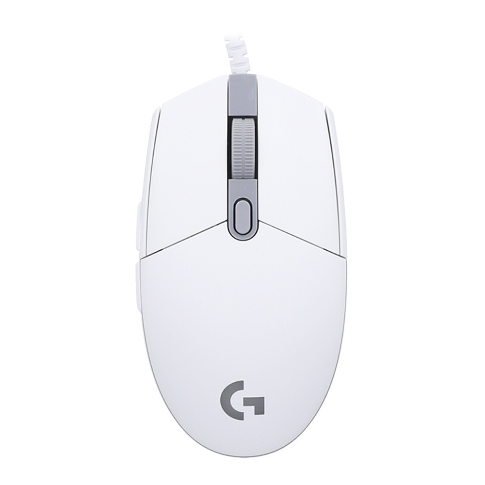 MOUSE (เมาส์) LOGITECH G G102 LIGHTSYNC (WHITE)