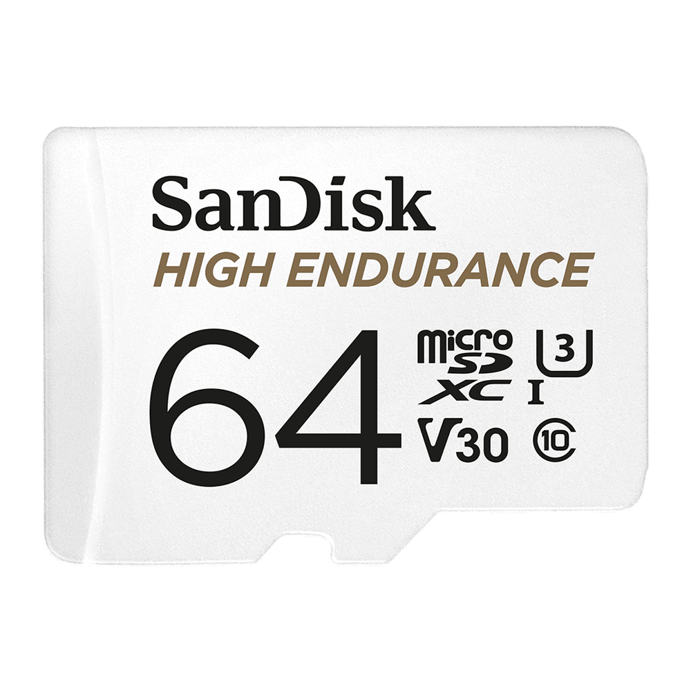 64 GB MICRO SD CARD (ไมโครเอสดีการ์ด) SANDISK HIGH ENDURANCE SDXC (SDSQQNR-064G-GN6IA)