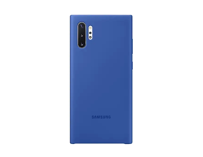 CASE (เคสโทรศัพท์มือถือ) SAMSUNG NOTE10+ SILICONE COVER BLUE (EF-PN975TLEGWW)