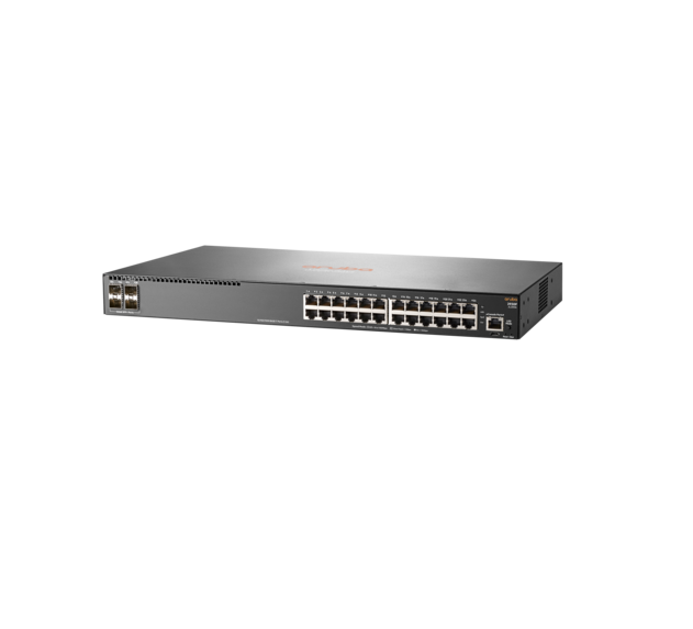 SWITCH (สวิตซ์) HPE ARUBA NETWORK SWITCH 2930F 24G 4SFP SWITCH  (JL259A)