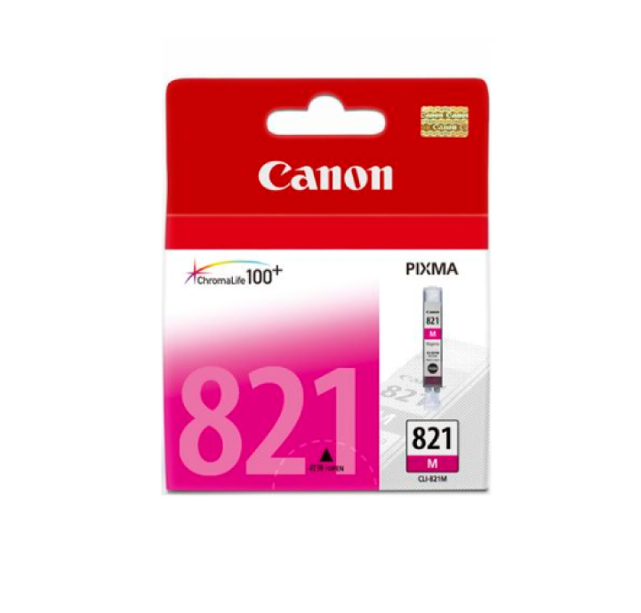INK (หมึกสำหรับเครื่องพิมพ์) CANON CLI-821M INKJET CARTRIDGE MAGENTA