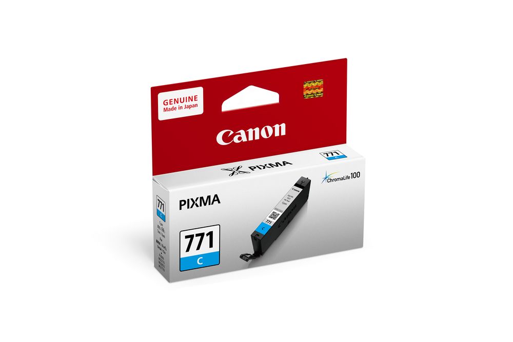 INK (หมึกสำหรับเครื่องพิมพ์) CANON CLI-771 C INK CARTRIDGE CYAN
