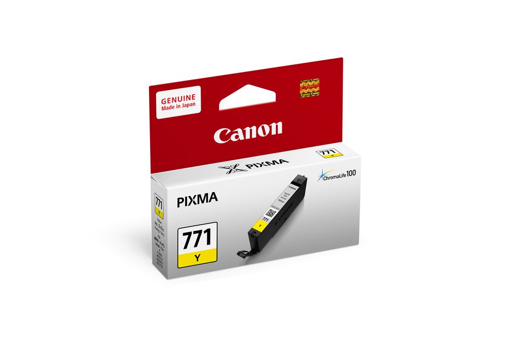 INK (หมึกสำหรับเครื่องพิมพ์) CANON CLI-771 Y INK CARTRIDGE YELLOW