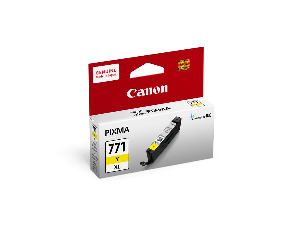 INK (หมึกสำหรับเครื่องพิมพ์) CANON CLI-771 Y XL INK CARTRIDGE YELLOW