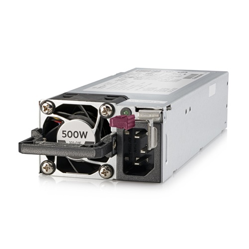 POWER SUPPLY (อุปกรณ์จ่ายไฟ) HP HPE 500W  FLEX SLOT PLATINUM HOT PLUG LOW HALOGEN  (FOR SERVER)