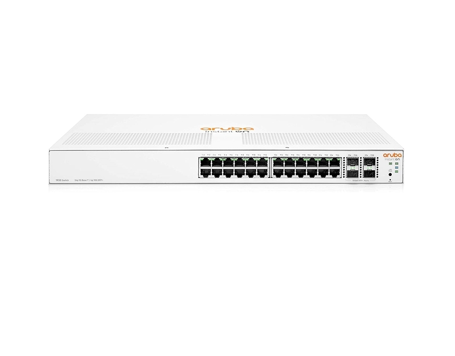 SWITCH (สวิตซ์) HPE ARUBA INSTANT ON 1930 24G CLASS4 POE 4SFP/SFP+ 370W SWITCH (JL684A)