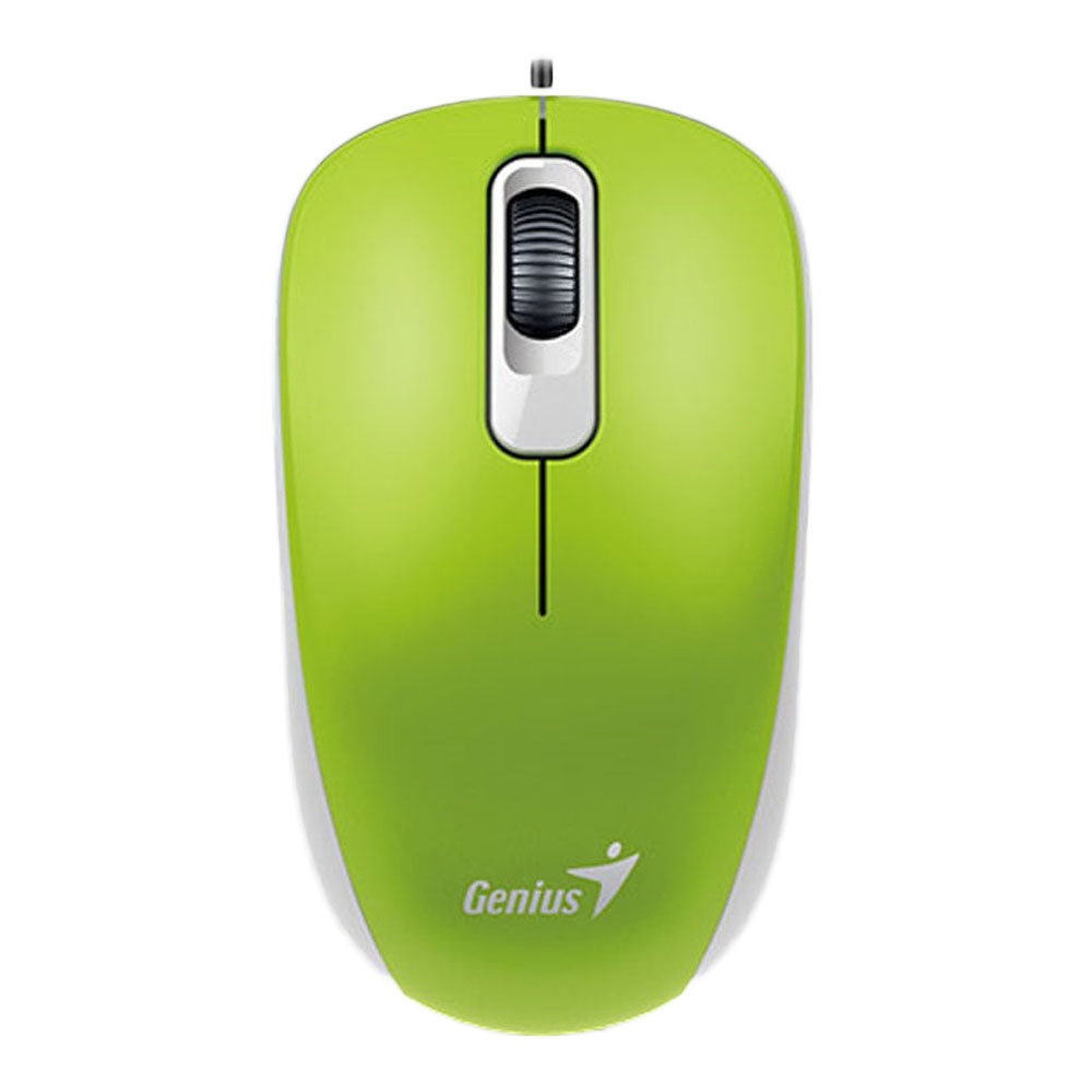 MOUSE (เมาส์) GENIUS DX-110 USB OPTICAL MOUSE (GREEN)