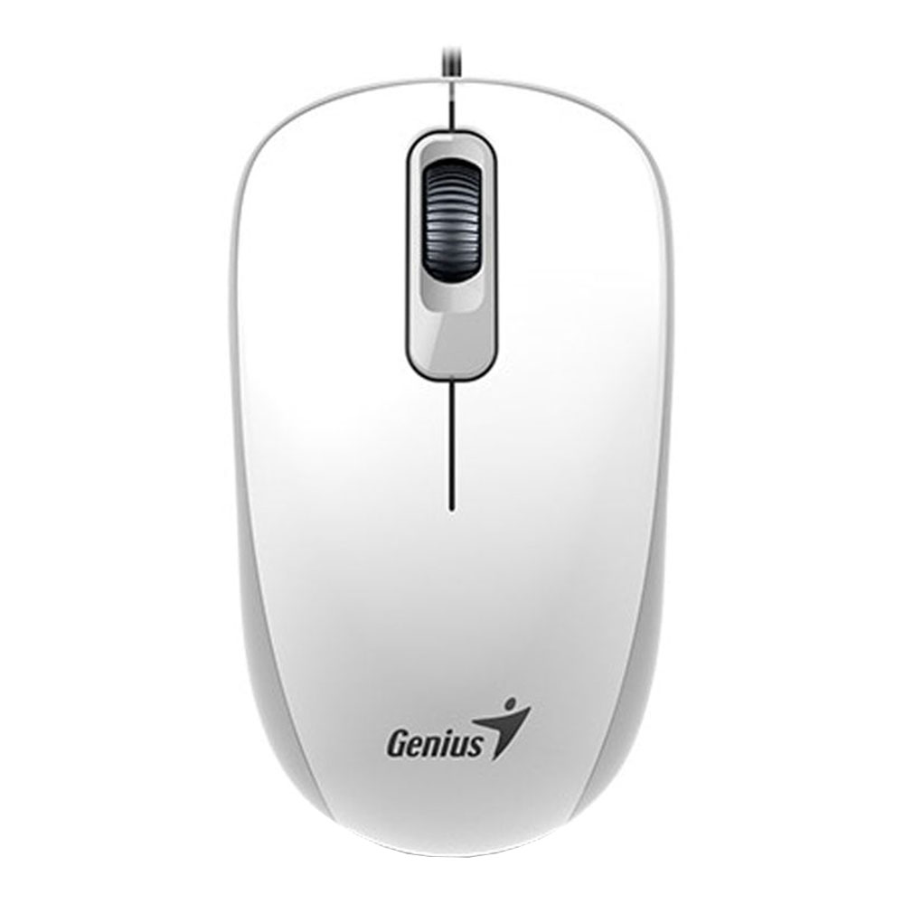 MOUSE (เมาส์) GENIUS DX-110 USB OPTICAL MOUSE (WHITE)