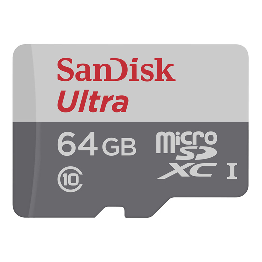 64 GB MICRO SD CARD (ไมโครเอสดีการ์ด) SANDISK ULTRA SDXC CLASS 10 (SDSQUNR-064G-GN3MN)