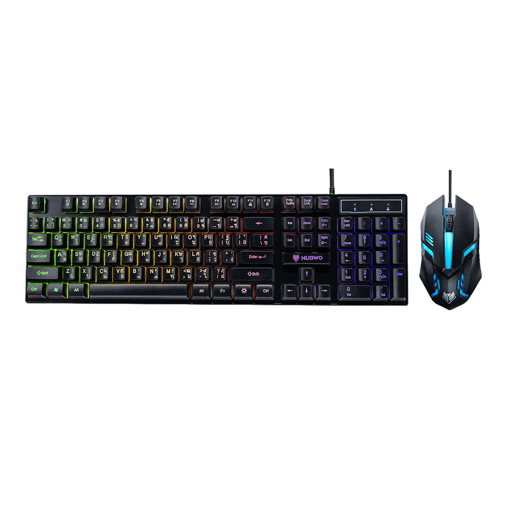 KEYBOARD & MOUSE (คีย์บอร์ดและเมาส์) NUBWO SAVITAR NKM623 (BLACK)