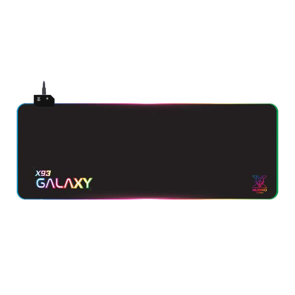 MOUSE PAD (เมาส์แพด) NUBWO GALAXY X93L RGB (350 x 300 x 4mm)