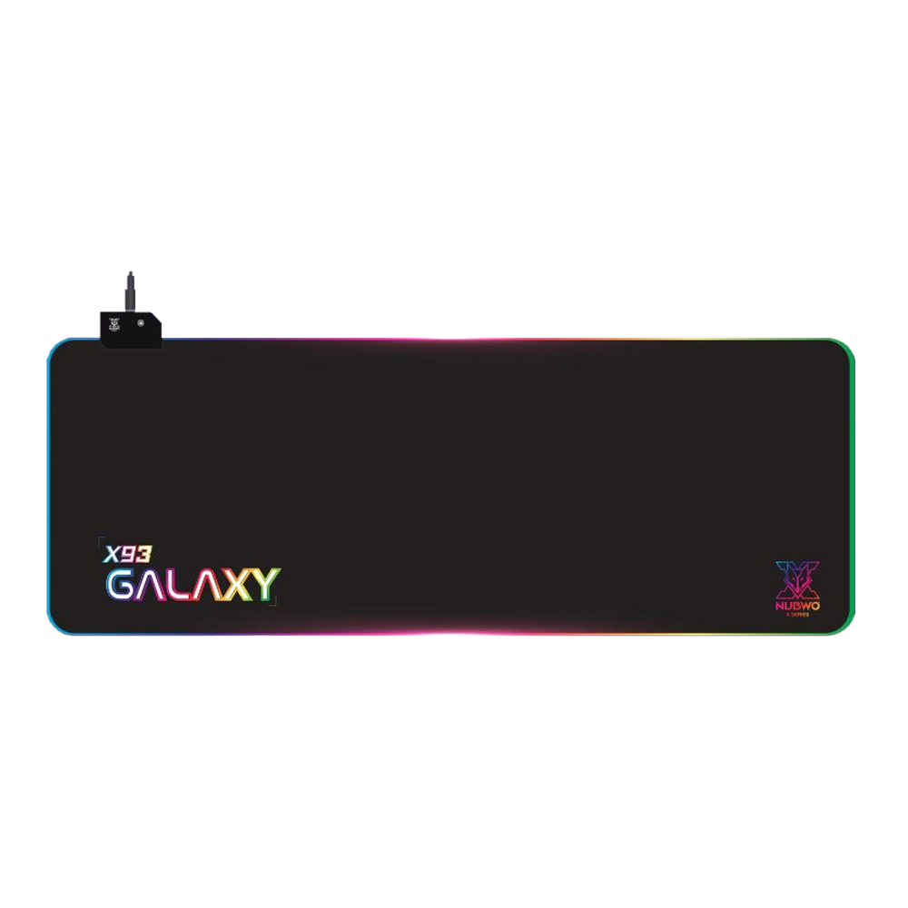 MOUSE PAD (เมาส์แพด) NUBWO GALAXY X93 RGB (XL SIZE) (800 x 300 x 4mm)