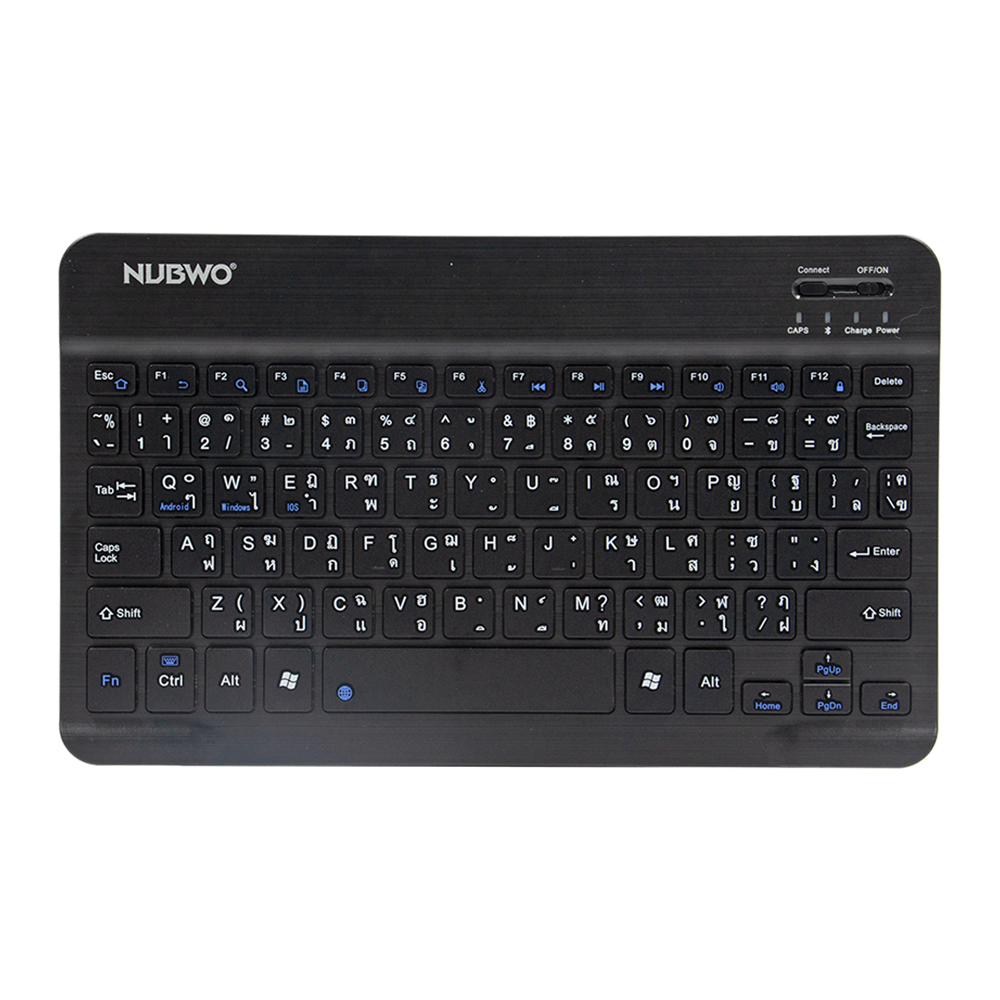 BLUETOOTH KEYBOARD (คีย์บอร์ดบลูทูธ) NUBWO PROMISE NKB-100 (BLACK) (EN/TH)