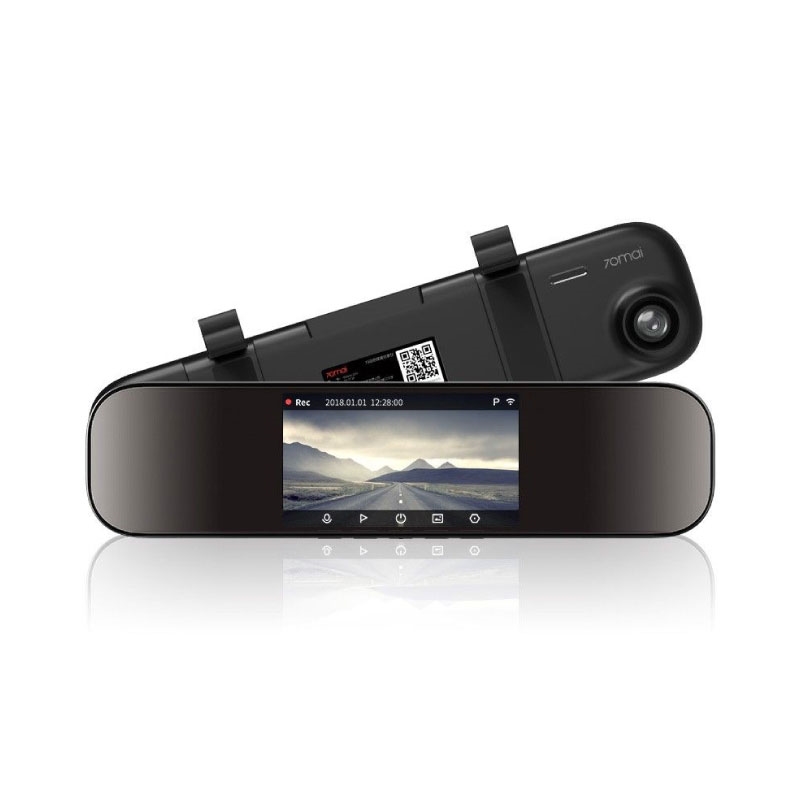 DASH CAM (กล้องติดรถยนต์) XIAOMI 70MAI REARVIEW MIRROR DASH CAM (OT7-70M-D07) - BLACK
