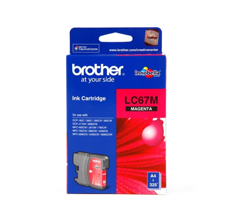 INK BROTHER (หมึกพิมพ์สำหรับปริ้นเตอร์) LC-67M (MAGENTA)