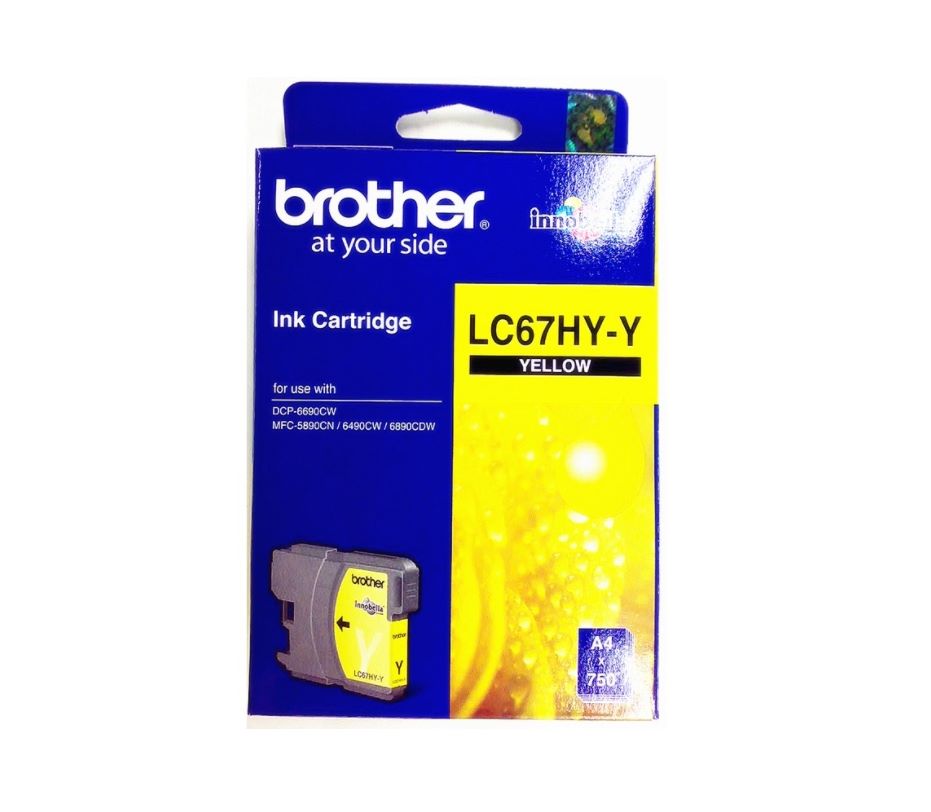 INK BROTHER (หมึกพิมพ์สำหรับปริ้นเตอร์) LC-67HYY (YELLOW)