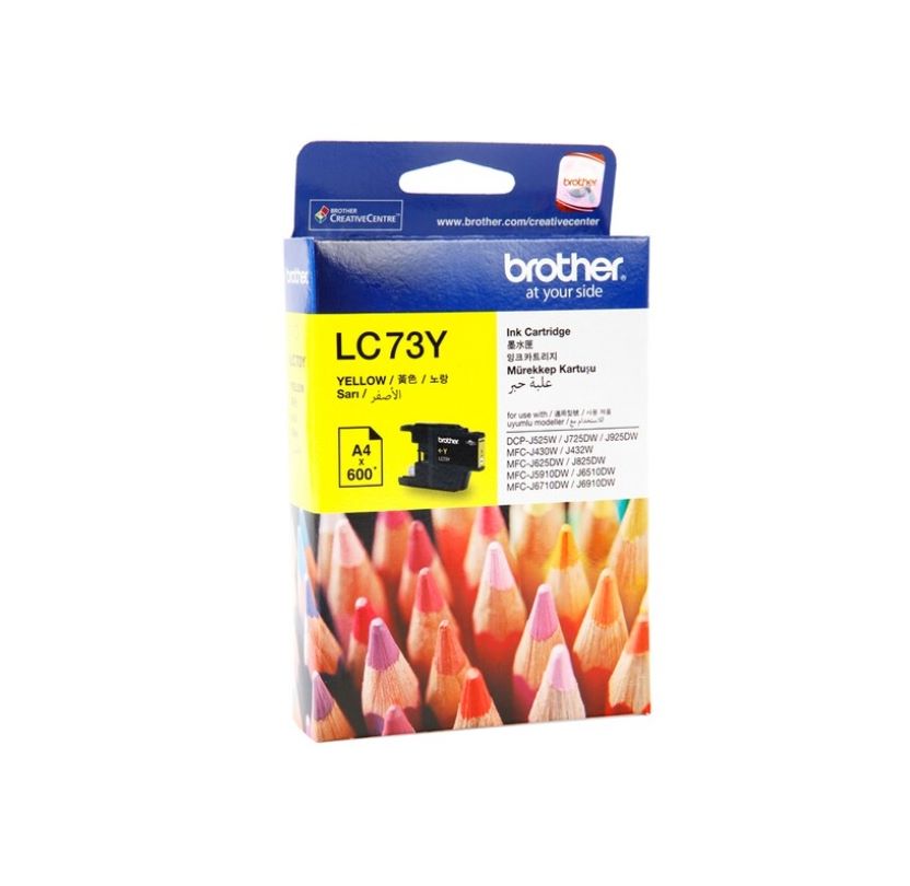 INK BROTHER (หมึกพิมพ์สำหรับปริ้นเตอร์) LC-73Y (YELLOW)