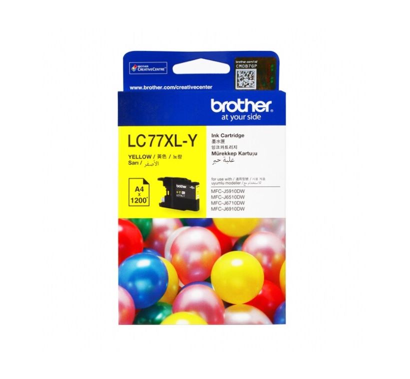 INK BROTHER (หมึกพิมพ์สำหรับปริ้นเตอร์) LC-77XLY (YELLOW)