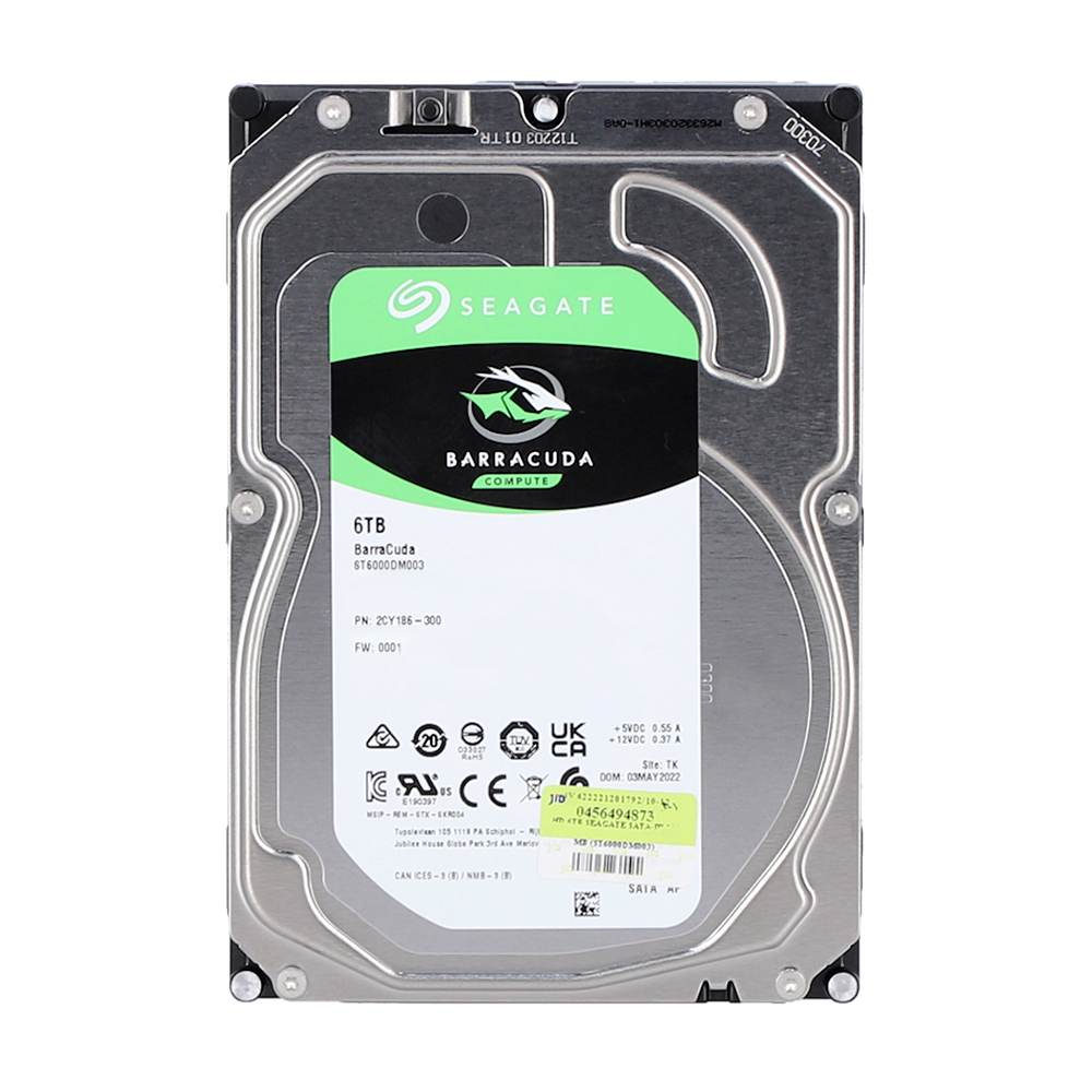 6 TB 3.5 INCH HDD (ฮาร์ดดิสก์ 3.5 นิ้ว) SEAGATE BARRACUDA - 5400RPM SATA3 (ST6000DM003)