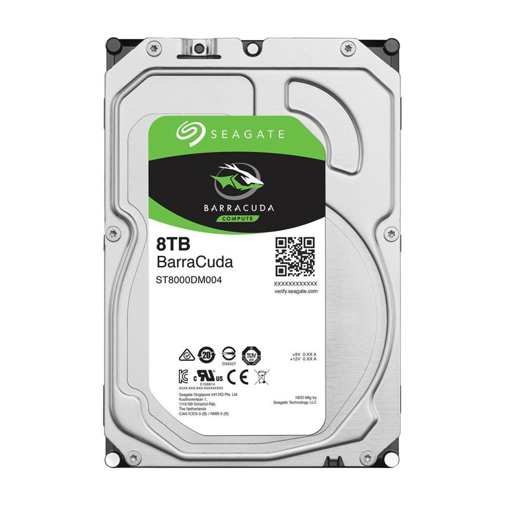 8 TB 3.5 INCH HDD (ฮาร์ดดิสก์ 3.5 นิ้ว) SEAGATE BARRACUDA - 5400RPM SATA3 (ST8000DM004)