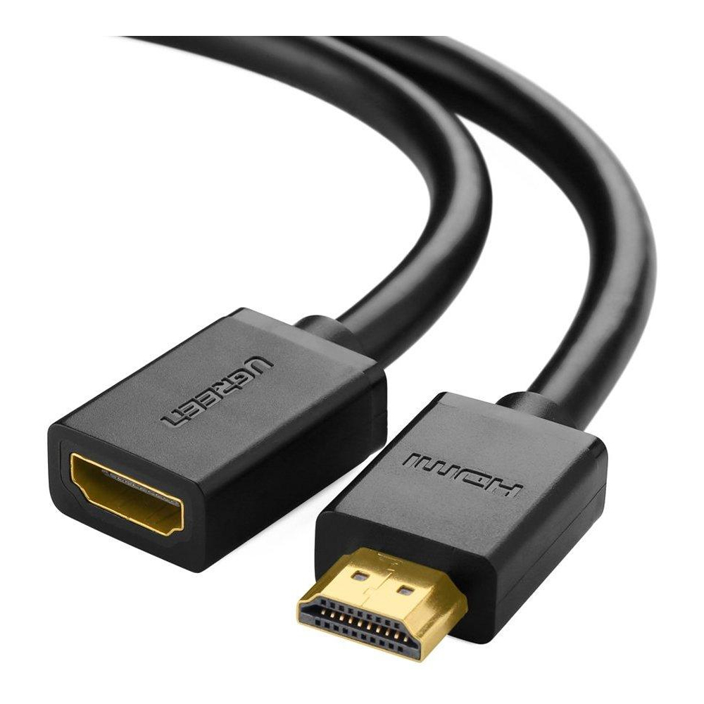 MONITOR CABLE (สายจอมอนิเตอร์) UGREEN HDMI MALE TO FEMALE EXTENTION 1.4 V 2.0 METER [10142]